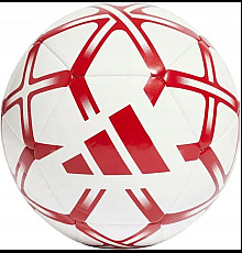 Футбольний м'яч Adidas Starlancer Club розмір 5, біло-червоний
