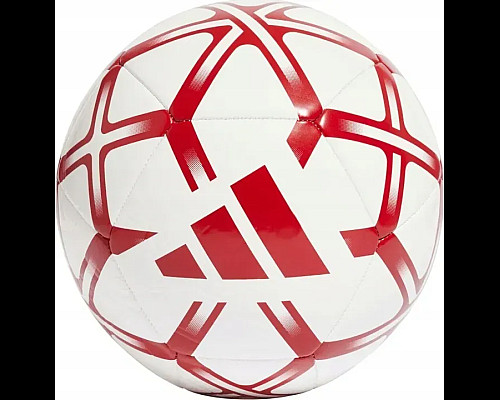 Футбольний м'яч Adidas Starlancer Club розмір 5, біло-червоний