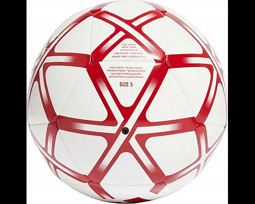 Футбольний м'яч Adidas Starlancer Club розмір 5, біло-червоний