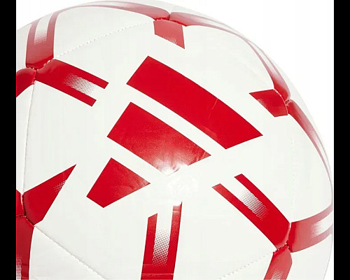 Футбольний м'яч Adidas Starlancer Club розмір 5, біло-червоний