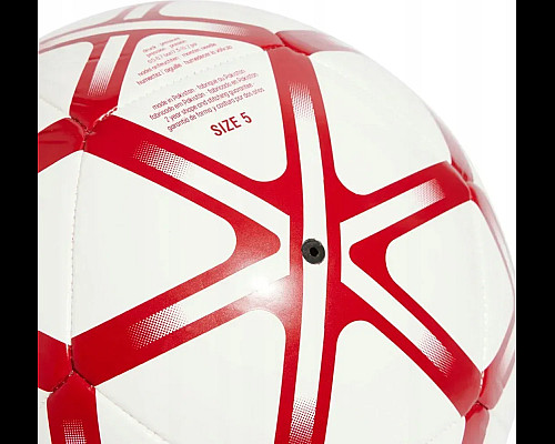 Футбольний м'яч Adidas Starlancer Club розмір 5, біло-червоний