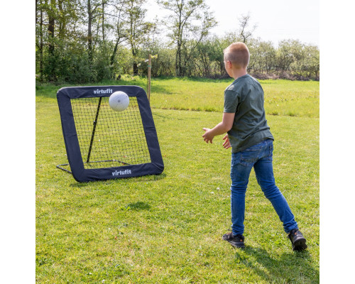 Сітка тренувальна для футболу VIRTUFIT REBOUNDER PRO KICKBACK 84 х 84 см, чорна