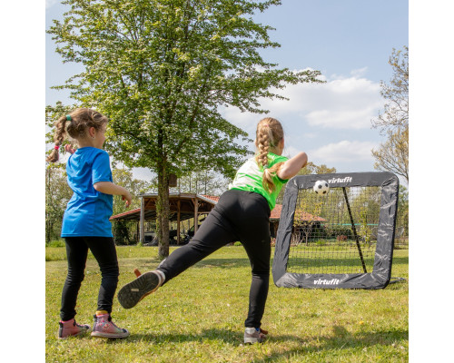 Сітка тренувальна для футболу VIRTUFIT REBOUNDER PRO KICKBACK 84 х 84 см, чорна