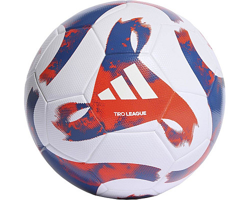 М'яч футбольний Adidas Tiro League TSBE HT2422 розмір 5, біло-синій