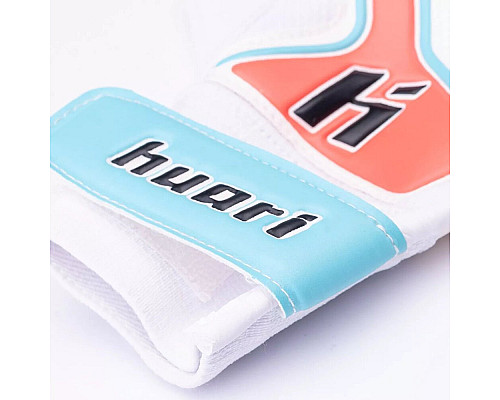 Рукавички воротарські Huari HIGINO JR р.6, біло-помаранчеві