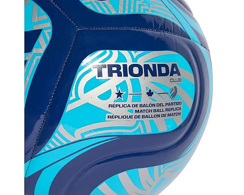 М'яч футбольний Adidas World Cup 26 Trionda Club розмір 5, синій