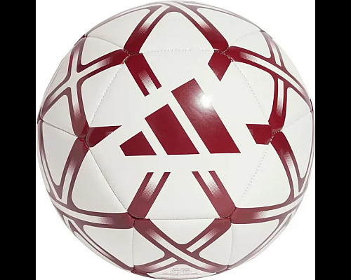 Футбольний м'яч Adidas Starlancer Club розмір 5, біло-червоний