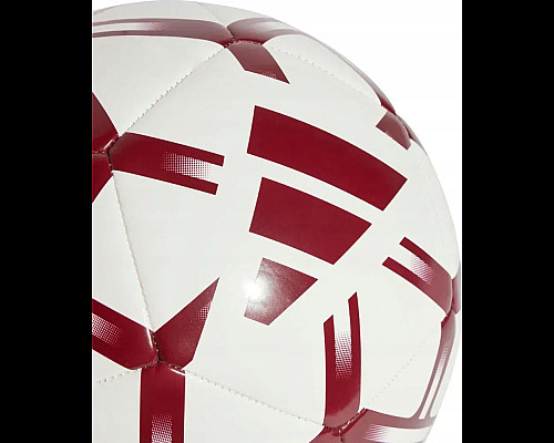 Футбольний м'яч Adidas Starlancer Club розмір 5, біло-червоний