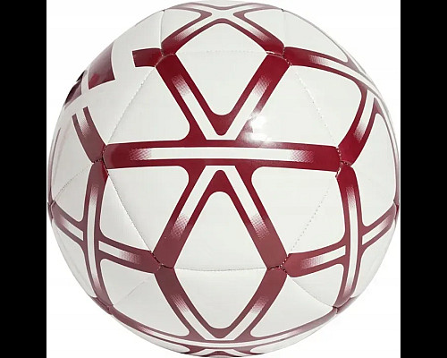 Футбольний м'яч Adidas Starlancer Club розмір 5, біло-червоний