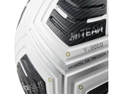 М'яч для футболу Nike Club Elite Team FA-24 розмір 5, чорно-білий
