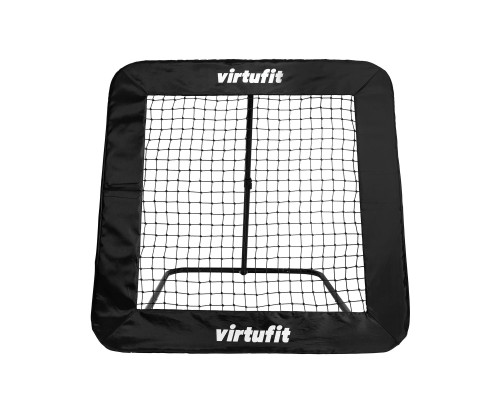Сітка тренувальна для футболу VIRTUFIT REBOUNDER PRO KICKBACK 124 х 124 см, чорна