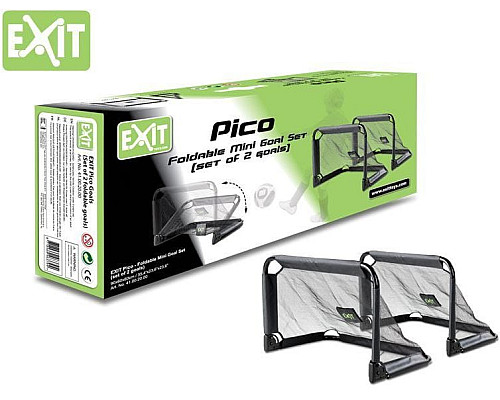 Ворота футбольні EXIT Pico 90 х 60 см, чорні