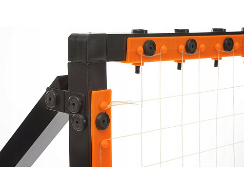 Сітка тренувальна для футболу Yakimasport Rebounder PRO 120 х 120 см, помаранчево-чорний