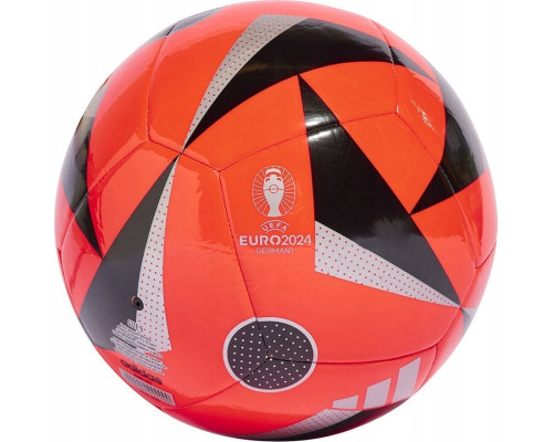 М'яч футбольний Adidas Euro24 Club Fussballliebe IN9375 розмір 3, червоно-чорний М'яч футбольний Adidas Euro24 Club Fussballliebe IN9375 розмір 3, червоно-чорний