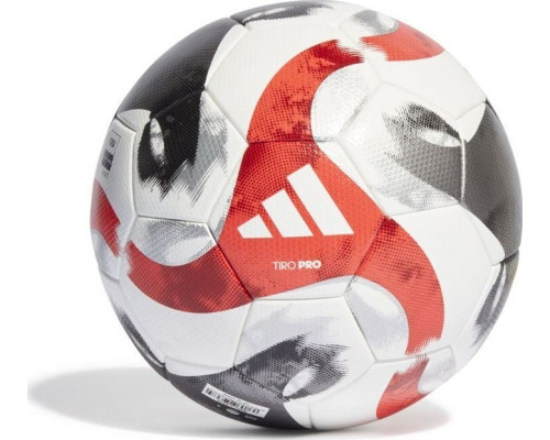 М'яч футбольний Adidas TIRO PRO HT2428 розмір 5, біло-червоний М'яч футбольний Adidas TIRO PRO HT2428 розмір 5, біло-червоний