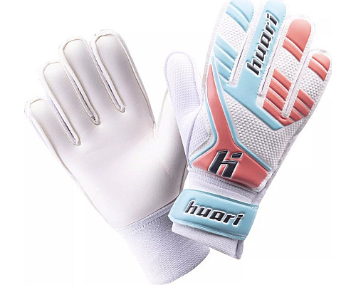 Рукавички воротарські Huari HIGINO JR р.4, біло-помаранчеві