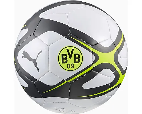 М'яч футбольний Puma BVB CULTURE Ball розмір 5, біло-чорний