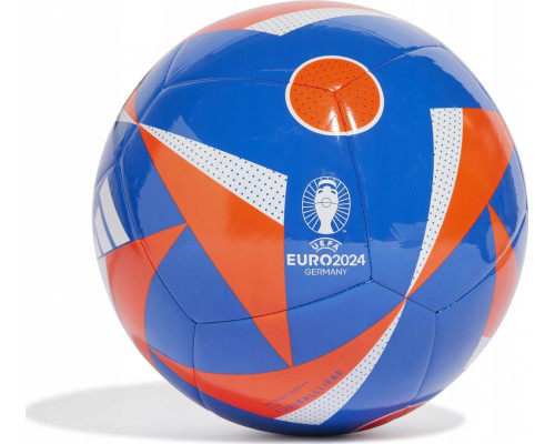 М'яч футбольний Adidas Euro24 Club Fussballliebe IN9373 розмір 4, синьо-помаранчевий М'яч футбольний Adidas Euro24 Club Fussballliebe IN9373 розмір 4, синьо-помаранчевий