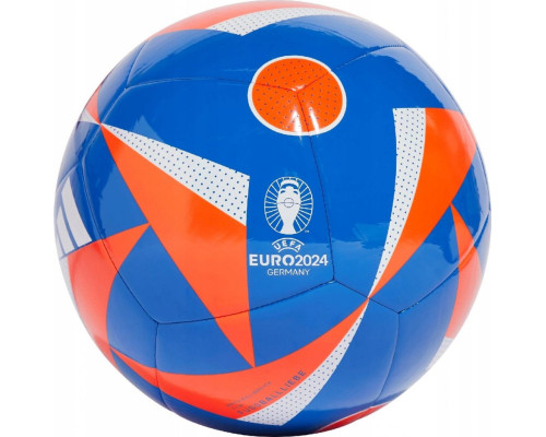 М'яч футбольний Adidas Euro24 Club Fussballliebe IN9373 розмір 4, синьо-помаранчевий М'яч футбольний Adidas Euro24 Club Fussballliebe IN9373 розмір 4, синьо-помаранчевий