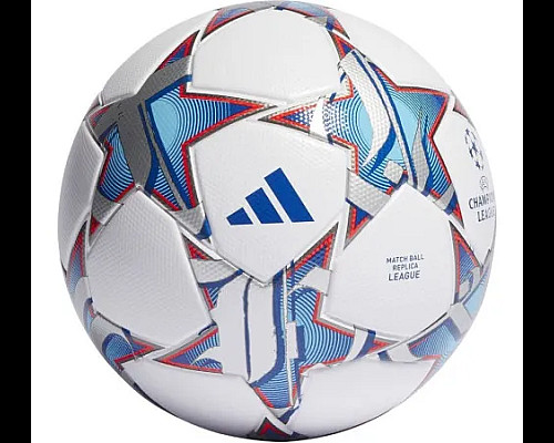 М'яч футбольний Adidas Finale League розмір 4, біло-синій