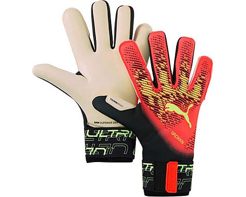 Рукавички воротарські Puma Ultra Grip 1 Hybrid 41827 02 р.9, різнокольорові