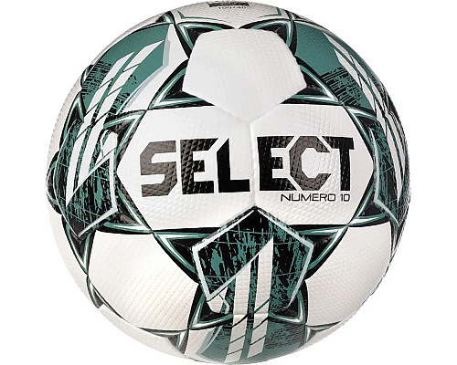 М'яч футбольний Select NUMERO 10 v23 розмір 5, біло-зелений
