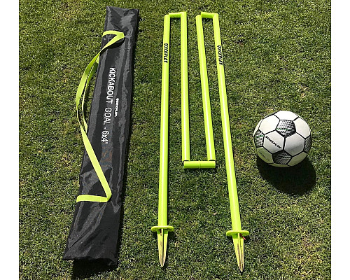 Ворота футбольні QUICKPLAY Kickabout 240 х 150 см, жовті