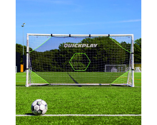 Мішень для футбольних воріт Quickplay Target Net Light 240 х 150 см, чорно-зелена