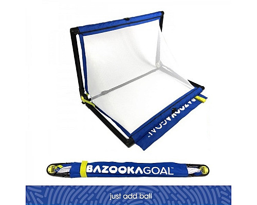 Ворота футбольні BAZOOKAGOAL 120 х 75 см, чорно-сині