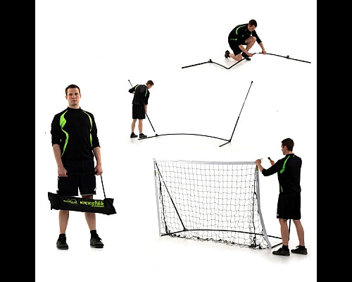 Ворота футбольні Quickplay Kickster 05758 240 х 150 см, чорно-білі