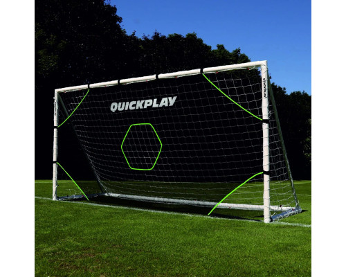 Мішень для футбольних воріт Quickplay Target Net Light 360 х 180 см, чорно-зелена