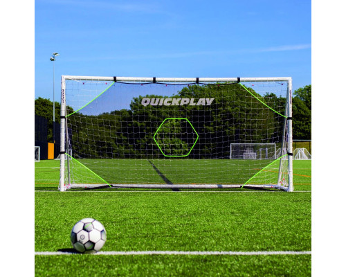 Мішень для футбольних воріт Quickplay Target Net Light 360 х 180 см, чорно-зелена
