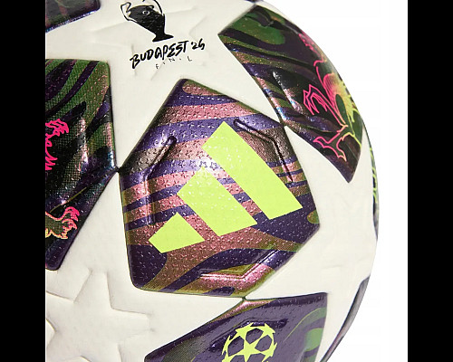 Офіційний футбольний м'яч Adidas UCL PRO 2026 Finale OMB розмір 5, біло-фіолетовий