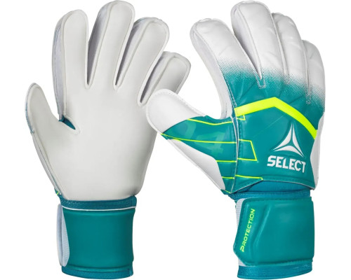 Рукавички воротарські Select Goalkeeper Gloves 04 Protection v26 розмір 6 (16,5 см), біло-бірюзовий