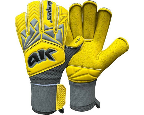 Рукавички воротарські 4Keepers Force V2.23 RF S874708 р. М, жовто-сірі