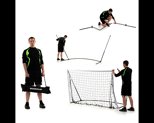 Ворота футбольні Quickplay Kickster 150 х 100 см чорно-білі