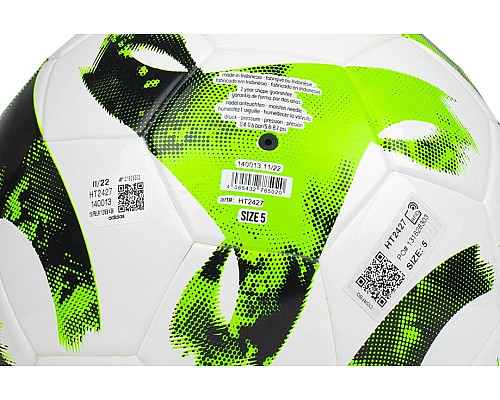 М'яч футбольний Adidas Tiro Junior 350 League HT2427 розмір 5, біло-зелений