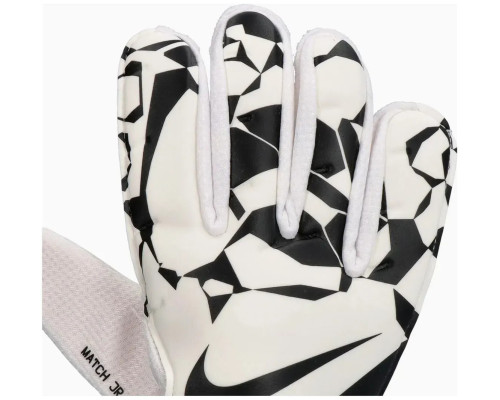 Воротарські рукавиці дитячі Nike NK GK MATCH JR - HO24 розмір 8 (21,6 см), чорно-білі