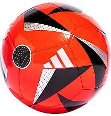 М'яч футбольний Adidas Euro 24 Club Fussballliebe розмір 5, червоно-чорний