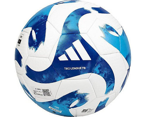 М'яч футбольний Adidas Tiro League HT2429 розмір 5, біло-синій