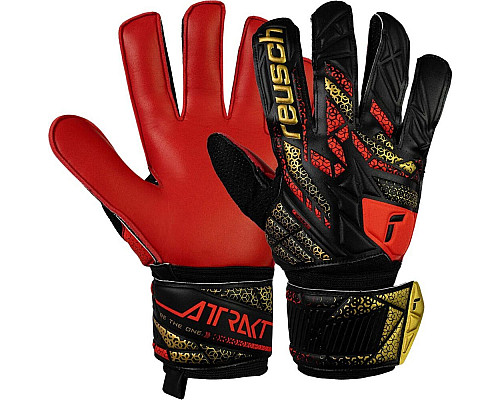Рукавички воротарські Reusch Attrakt Solid 5570515 7075 р.10,5, червоно-чорні
