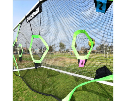 Мішень для футбольних воріт QUICKPLAY TARGET NET PRO 732 х 244 см, чорно-зелена