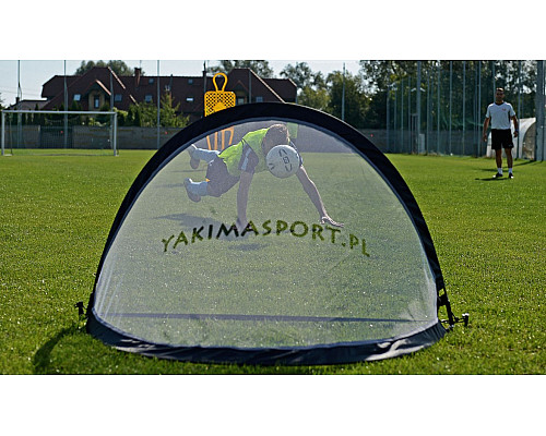 Ворота футбольні Yakimasport POP-UP 120 х 80 см, чорно-білі