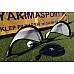 Ворота футбольні Yakimasport POP-UP 120 х 80 см, чорно-білі