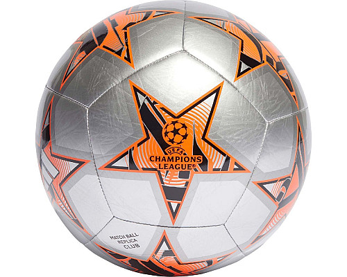 М'яч футбольний Adidas Finale Club IA0950 розмір 5, сіро-помаранчевий