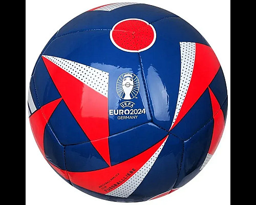 Футбольний м'яч Adidas Fussballliebe Euro 2024 Club розмір 5, синьо-червоний