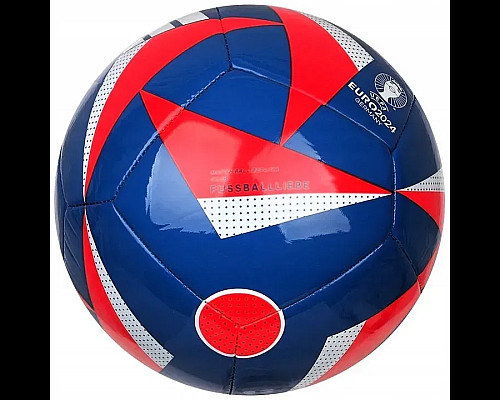 Футбольний м'яч Adidas Fussballliebe Euro 2024 Club розмір 5, синьо-червоний