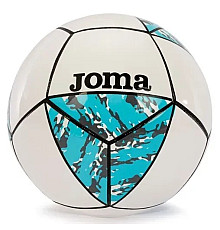М'яч футбольний Joma CHALLENGE II біло-бірюзовий розмір 5, біло-синій