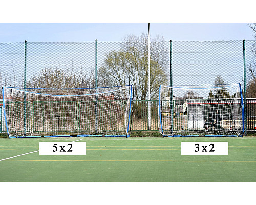 Ворота футбольні Yakimasport UNI 300 x 200 см, біло-сині