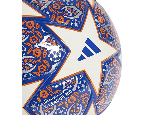 М'яч футбольний Adidas Finale League Junior 350 HT9008 розмір 4, біло-синій